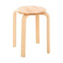 Scaun tip taburet în culoare naturală din lemn de arbore de cauciuc Heva – Premier Housewares