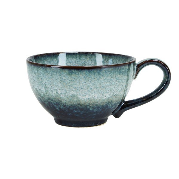 Cană din gresie ceramică Bahne & CO Ocean, verde - negru