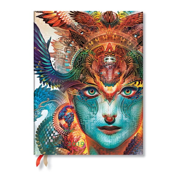 Agendă pentru anul 2019 Paperblanks Dharma Dragon, 18 x 23 cm