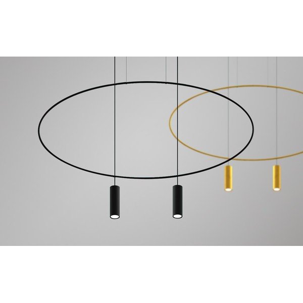Lustră neagră din metal HOLAR – Thoro-image-2