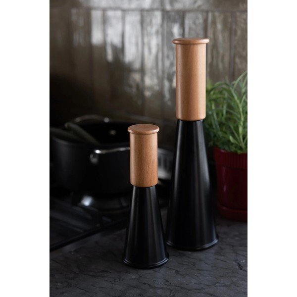Recipient pentru sare și piper negru/în culoare naturală din ceramică Gurken – Sagaform-image-4