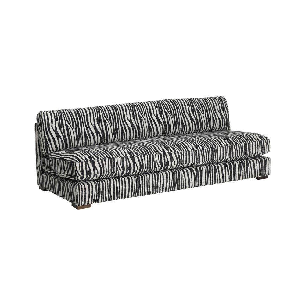 Canapea gri antracit cu tapițerie din chenille 197 cm Zeb – Ellos Home