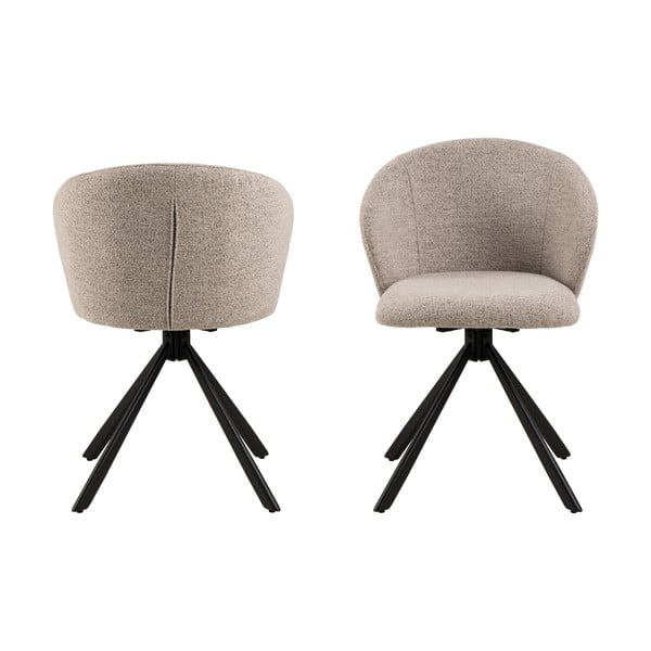 Scaune de dining bej 2 buc. Pippa – Actona-image-4