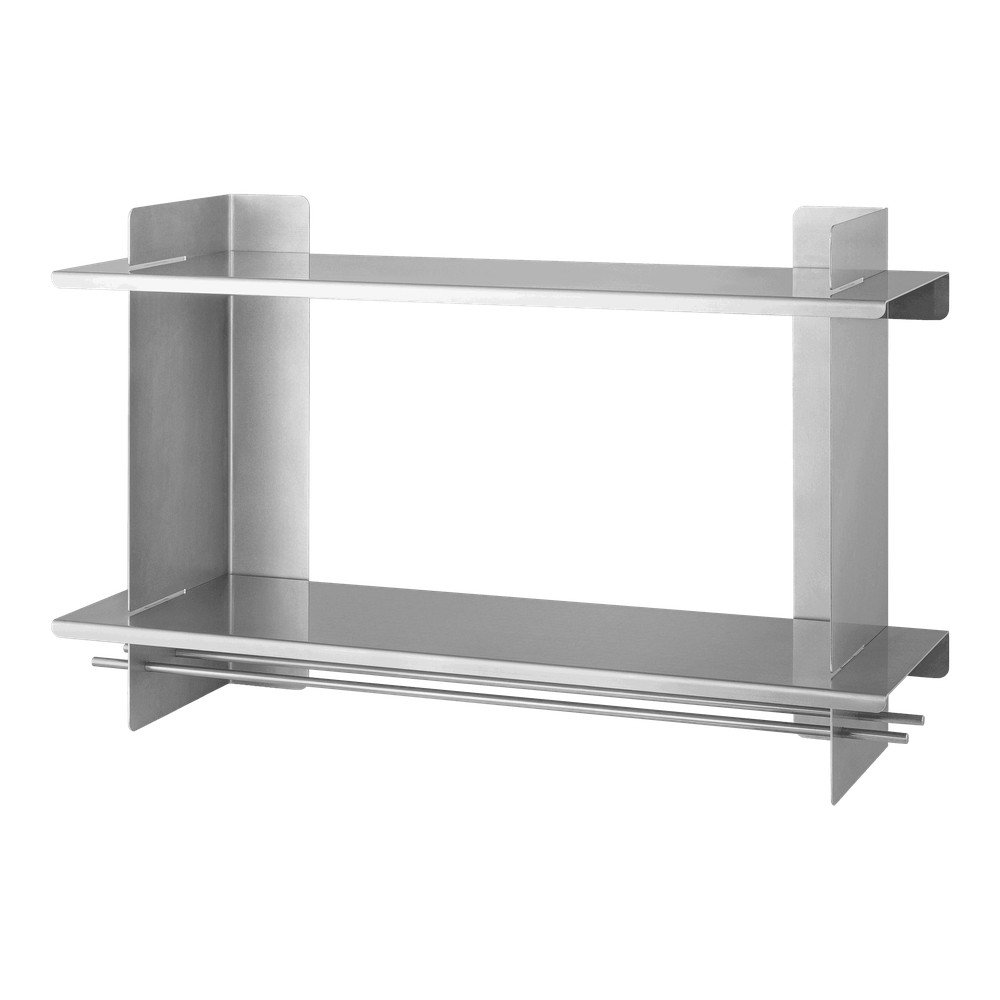 Raft argintiu etajat din metal 70 cm Tivo – noo.ma