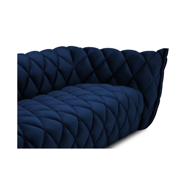 Canapea albastru-închis cu tapițerie din catifea 228 cm Flandrin – Interieurs 86-image-4