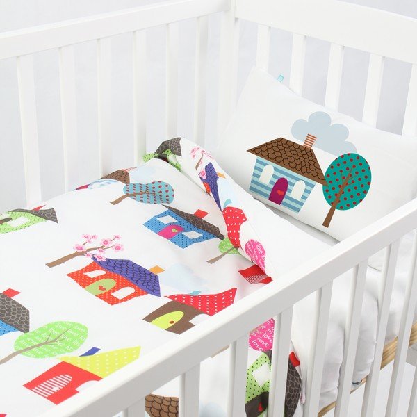 Husă pentru plapumă și pernă, Mr. Fox Happy Homes 100x120 cm-image-2