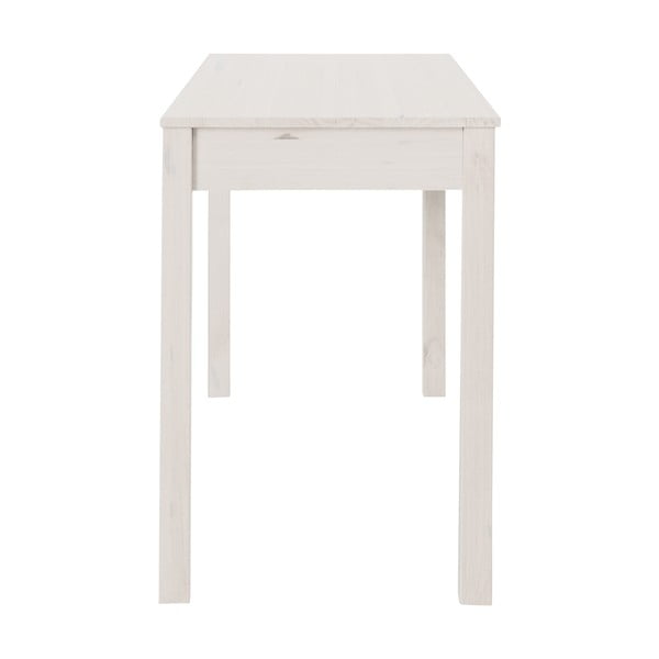 Birou din lemn de pin Støraa Gava, lungime 100 cm, alb-image-4