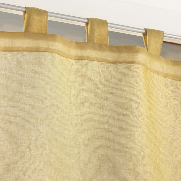 Perdele galbene/albe 2 buc. 60x90 cm Duetto – douceur d'intérieur-image-1