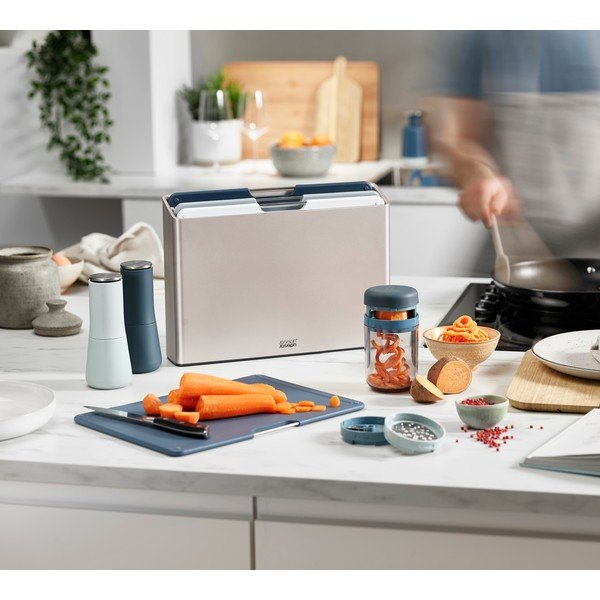 Set de 2 râșnițe sare și piper Joseph Joseph Milltop Sky, albastru-image-2