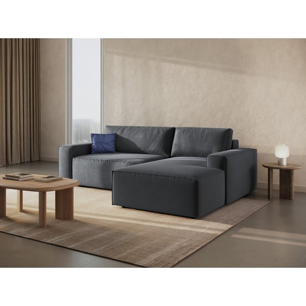 Colțar gri închis extensibil (cu colț pe partea dreaptă) Jodie – Micadoni Home-image-1