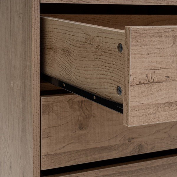 Dulap modular în culoare naturală deschis cu aspect de lemn de stejar 60x180x45 cm Modular – Casa Selección-image-2