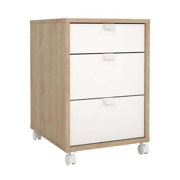 Dulap alb/cu aspect de lemn de stejar 41x61 cm Sign – Tvilum-image-2