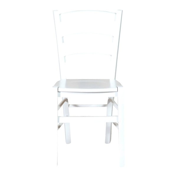 Scaun din lemn de fag Biscottini Alpha, alb-image-1