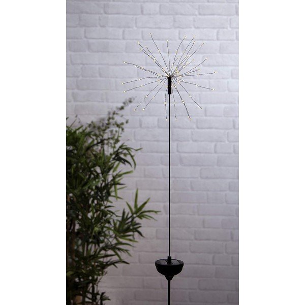 Decorațiune solară LED cu diode albe pentru exterior Star Trading Firework, înălțime 100 cm-image-4