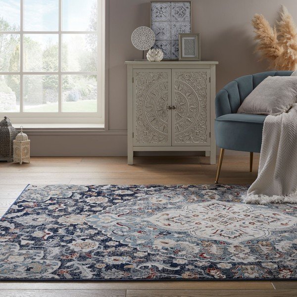 Covor albastru închis Flair Rugs Jaleh, 160 x 230 cm-image-1