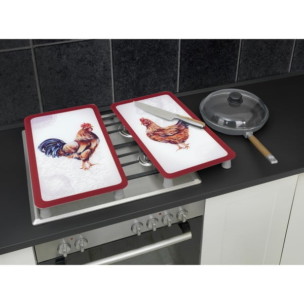 Protecții de aragaz 2 buc. din sticlă temperată 52x30 cm Farm – Wenko-image-1