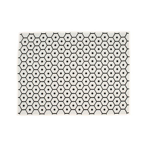 Pătură neagră din amestesc de lână 140x180 cm Honey Black – Pappelina-image-1