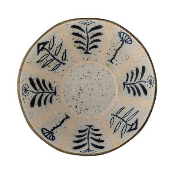 Bol mic albastru deschis-crem din gresie 500 ml Leonie – Bloomingville-image-3