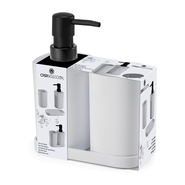 Set de accesorii de baie alb – Casa Selección-image-4