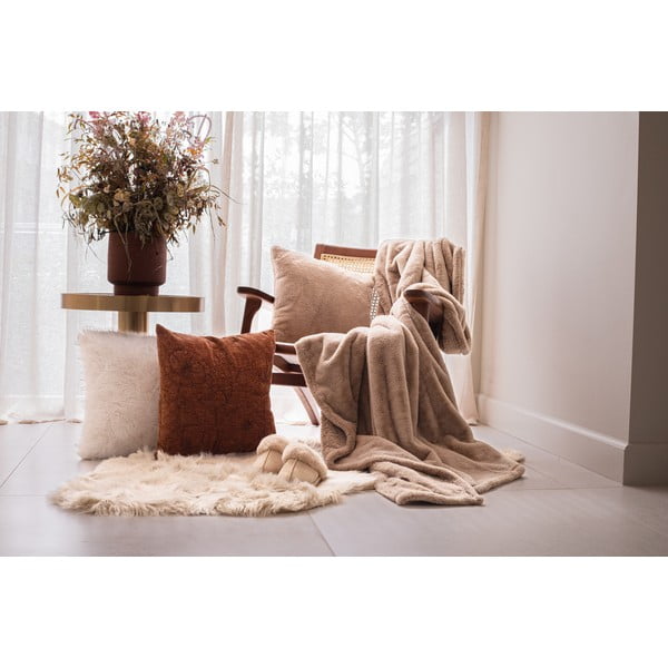 Pătură maro din blană artificială 150x200 cm Ruby – Tiseco Home Studio-image-4
