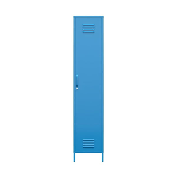 Dulap metalic albastru Novogratz Cache, 38 x 185 cm