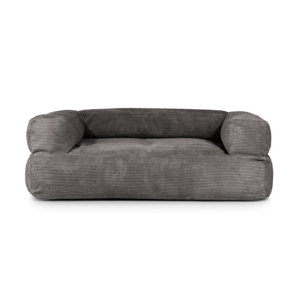 Fotoliu bean bag albastru cu tapițerie din catifea reiată Sofa MooG – SLOWDOWN-image-2