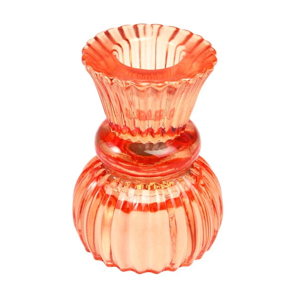 Sfeșnic portocaliu din sticlă - Rex London-image-1