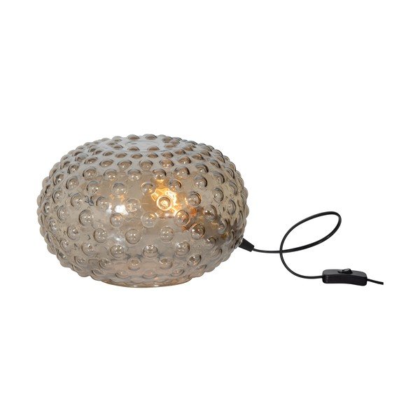 Veioză bej cu abajur din sticlă (înălțime 20 cm) Soap – BePureHome-image-4