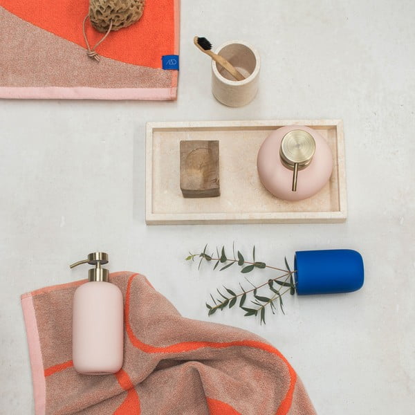 Prosoape portocalii/maro deschis 2 buc. din bumbac organic 50x90 cm Nova Arte – Mette Ditmer Denmark-image-2