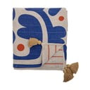 Pătură albastră 130x160 cm Eviaya – Bloomingville