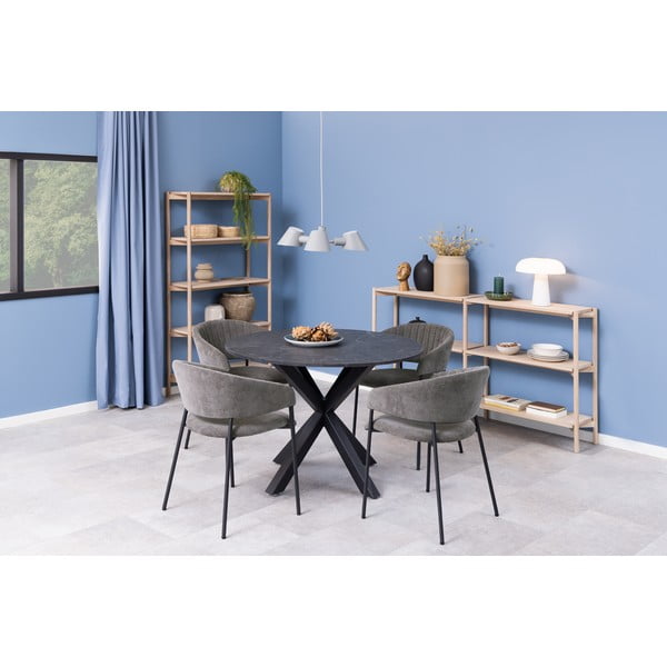 Bibliotecă în culoare naturală cu aspect de lemn de stejar 169x88x30 cm Braidwood – Actona-image-4