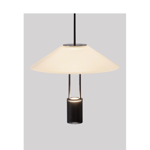 Lustră negru-mat LED din aluminiu cu abajur din sticlă acrilică ø 22 cm Anafi – Nova Luce-image-3