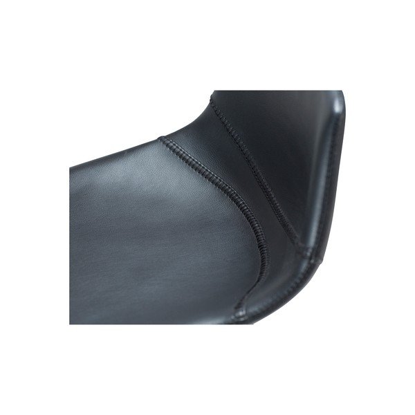 Scaun din piele artificială DAN–FORM Denmark Pitch, negru, înălțime 98 cm-image-2