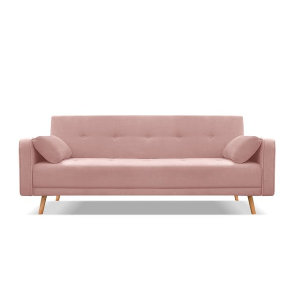 Canapea extensibilă Cosmopolitan Design Stuttgart, roz, 212 cm