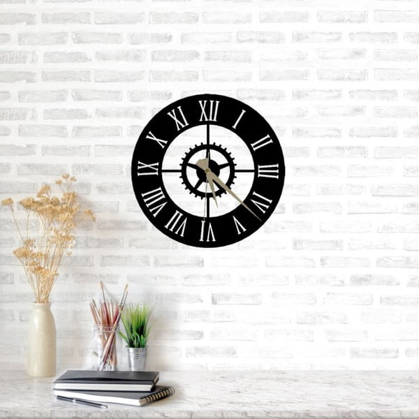 Ceas de perete Arbat Clock, ⌀ 49 cm, negru