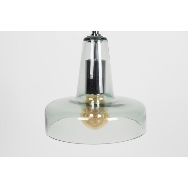 Lustră verde cu abajur din sticlă ø 20 cm Anshin - White Label-image-2