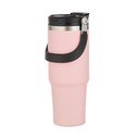 Sticlă roz-deschis de călătorie din oțel inoxidabil 1 l Eco – Ladelle