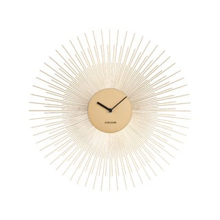 Ceas de perete Karlsson Peony, auriu, ø 45 cm