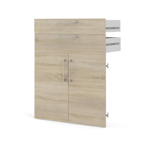 Componentă pentru un sistem modular de rafturi  cu aspect de lemn de stejar 84x105 cm Prima – Tvilum-image-2
