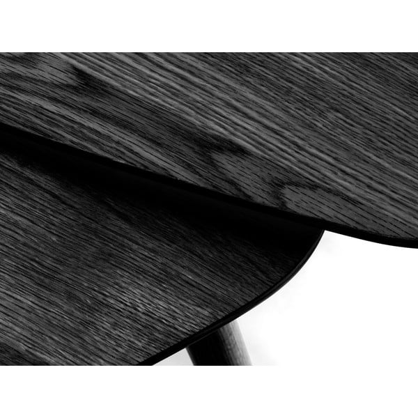 Măsuțe de cafea negre 2 buc. 70x100 cm Adda – Unique Furniture-image-4