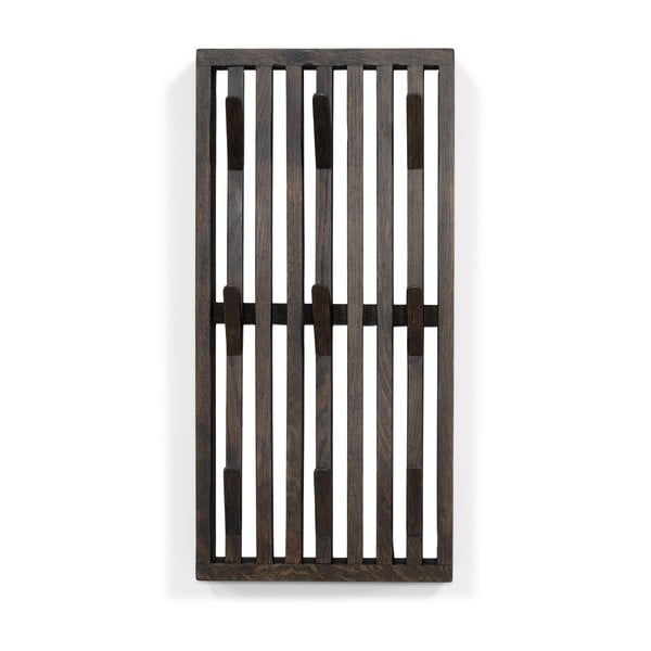 Cuier de perete maro închis din lemn de stejar 24 cm Parco – Spinder Design