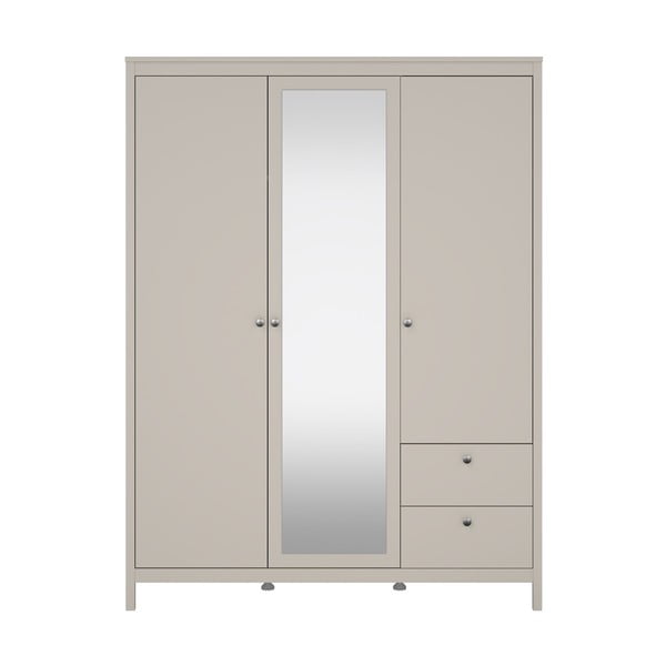 Șifonier grej cu oglindă 150x199x58 cm Madrid – Tvilum-image-2