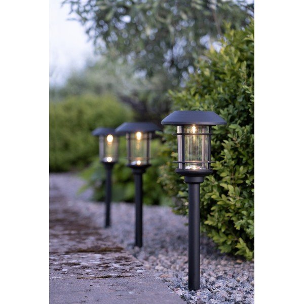 Set de 3 lumini solare de grădină cu LED-uri Star Trading Fride, înălțime 34 cm-image-1