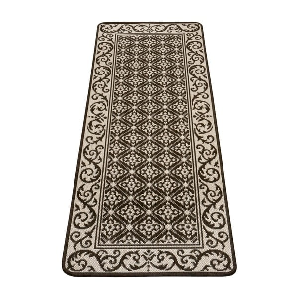 Covor de bucătărie Hanse Home Weave Romb, 70x180 cm, maro-image-2