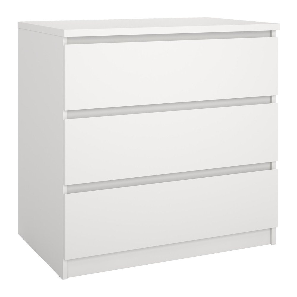 Comodă albă 77x76x50 cm Naia – Tvilum