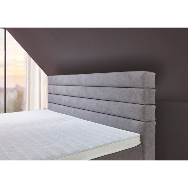 Pat boxspring gri 180x200 cm Kokomo – Rojaplast-image-3