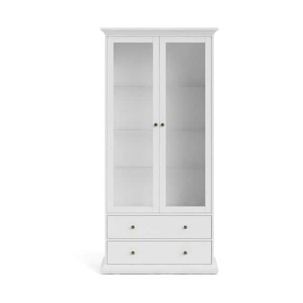 Vitrină albă 96x201 cm Paris – Tvilum