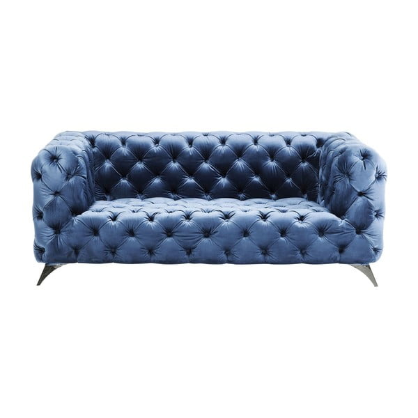 Canapea cu 2 locuri Kare Design Look Royal, albastru