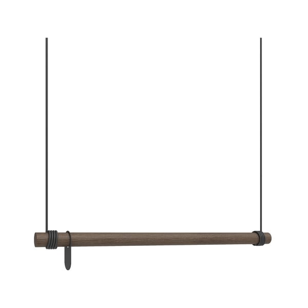 Cuier de perete maro din lemn de stejar 80 cm Swing M – LIND DNA