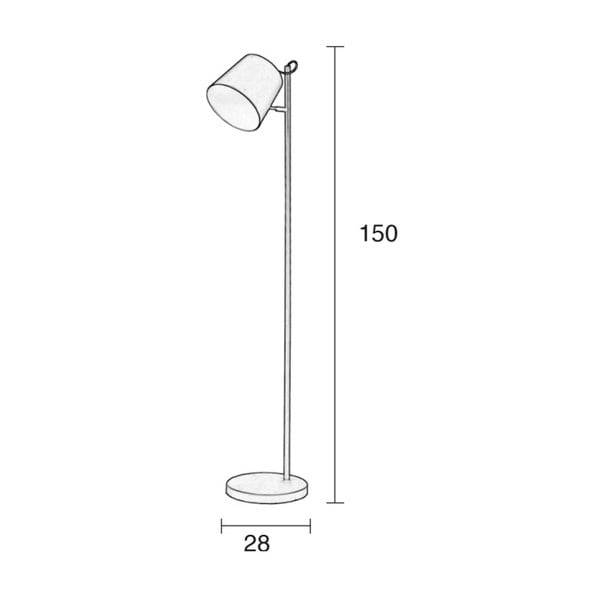 Lampadar Zuiver Buckle Head, alb-image-1